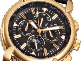 Roebelin & Graef Vergoldete Automatikuhr,  Armbanduhr,  Herrenuhr,  Sehr Rar Bild