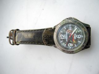 Timex Expedition,  50m Water Resistant,  Armbanduhr,  Uhr,  Camouflage,  Leder Bild