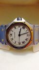 Santos De Cartier Armbanduhr Quartz Gold,  Stahl Sehr Edel Armbanduhren Bild 7