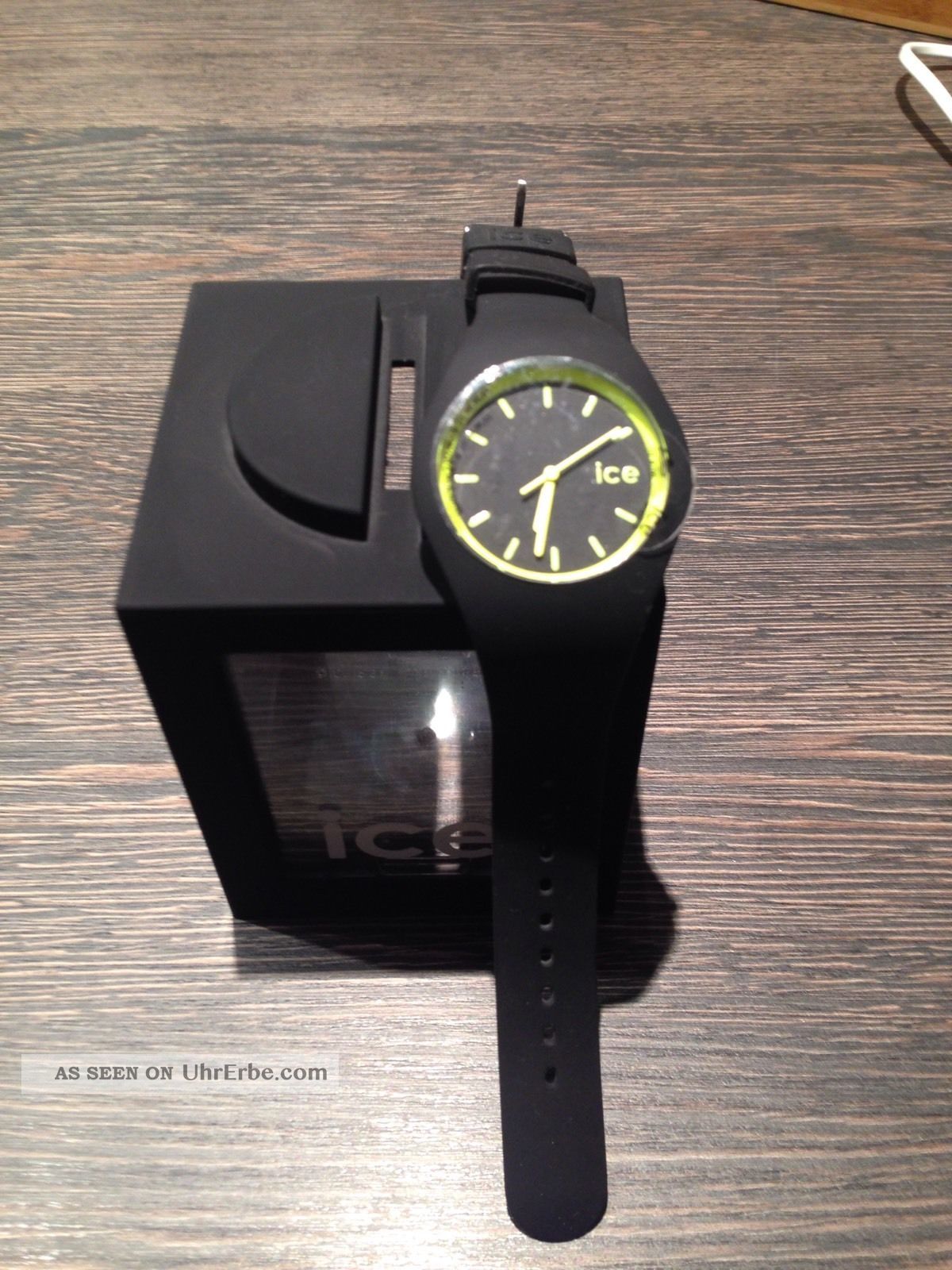 Ice Watch Uhr Ice - Crazy Ice/flache Armbanduhr Schwarz Gelb Armbanduhren Bild