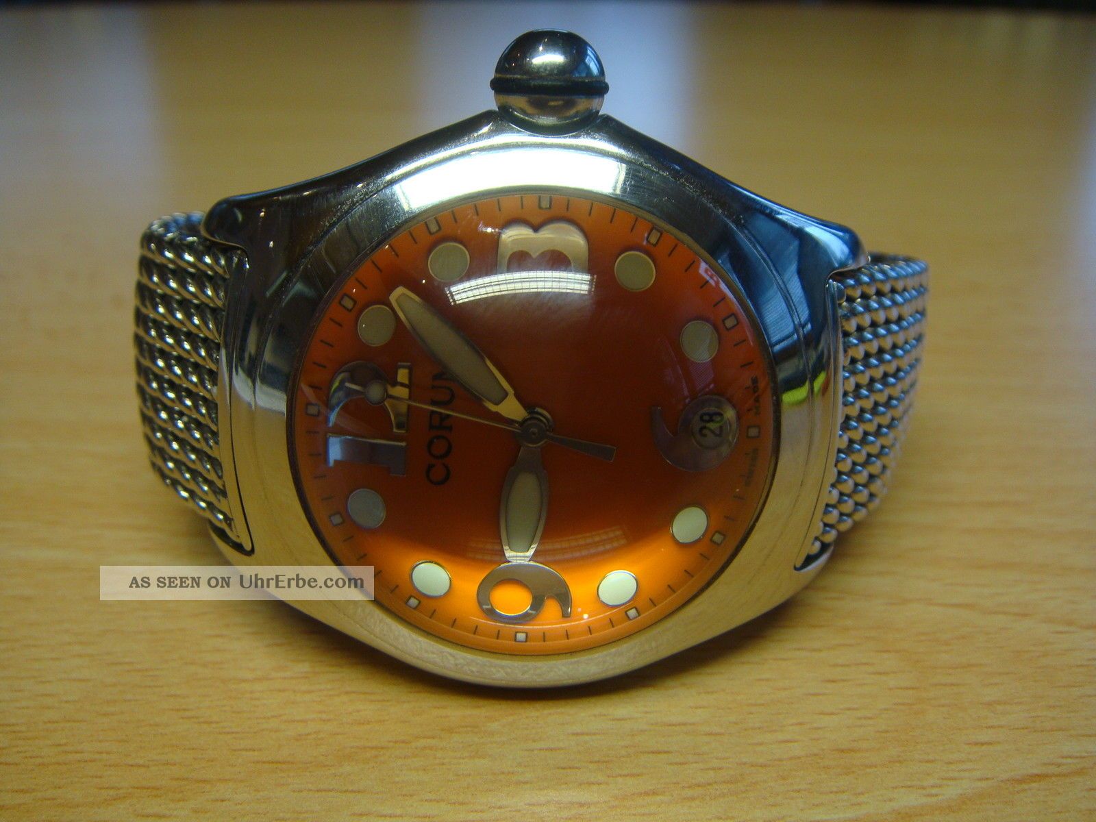Corum Bubble Ref.  16315020 - Seltenes Stahlband - Box - 45 Mm Armbanduhren Bild