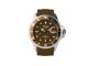 Saroggi Uhr Braun / Siliconband Und Metallgehäuse / Xxl 51mm Groß & Ovp Armbanduhren Bild 1
