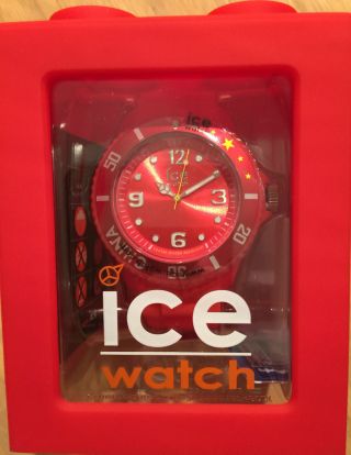 Ice Watch Ice World China Sehr Selten Rot Big Uhr Wo.  Cn.  B.  S.  12 / Ovp Bild