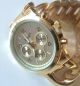 Gold Damenuhr Luxus Armband Rosa Und Gold Look Hochwertig Armbanduhren Bild 3