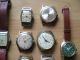 Defekte Handaufzug Herrenuhren Konvolut Ruhla Sammlung An Bastler Armbanduhren Bild 3
