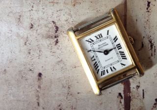 Rar Vintage Oder Antik Bulova 10k Gold Plated Armband Uhr Uhr Gesicht Look Bild