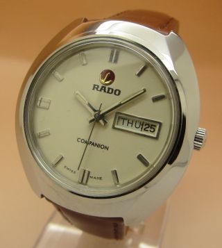 Rado Companion Mechanische Uhr 17 Jewels Datum & Tag Lumi Zeiger Bild