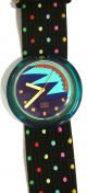 ♥♥ Kultige Pop Swatch 1991 ♥ Schwarz Grün Blau Punkte ♥ Retro Damen Mädchen Uhr Armbanduhren Bild 1