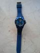 Neu: Sport - Armbanduhr Mit Silikonband Nachtblau,  Water Resistent 5 Bar Armbanduhren Bild 1