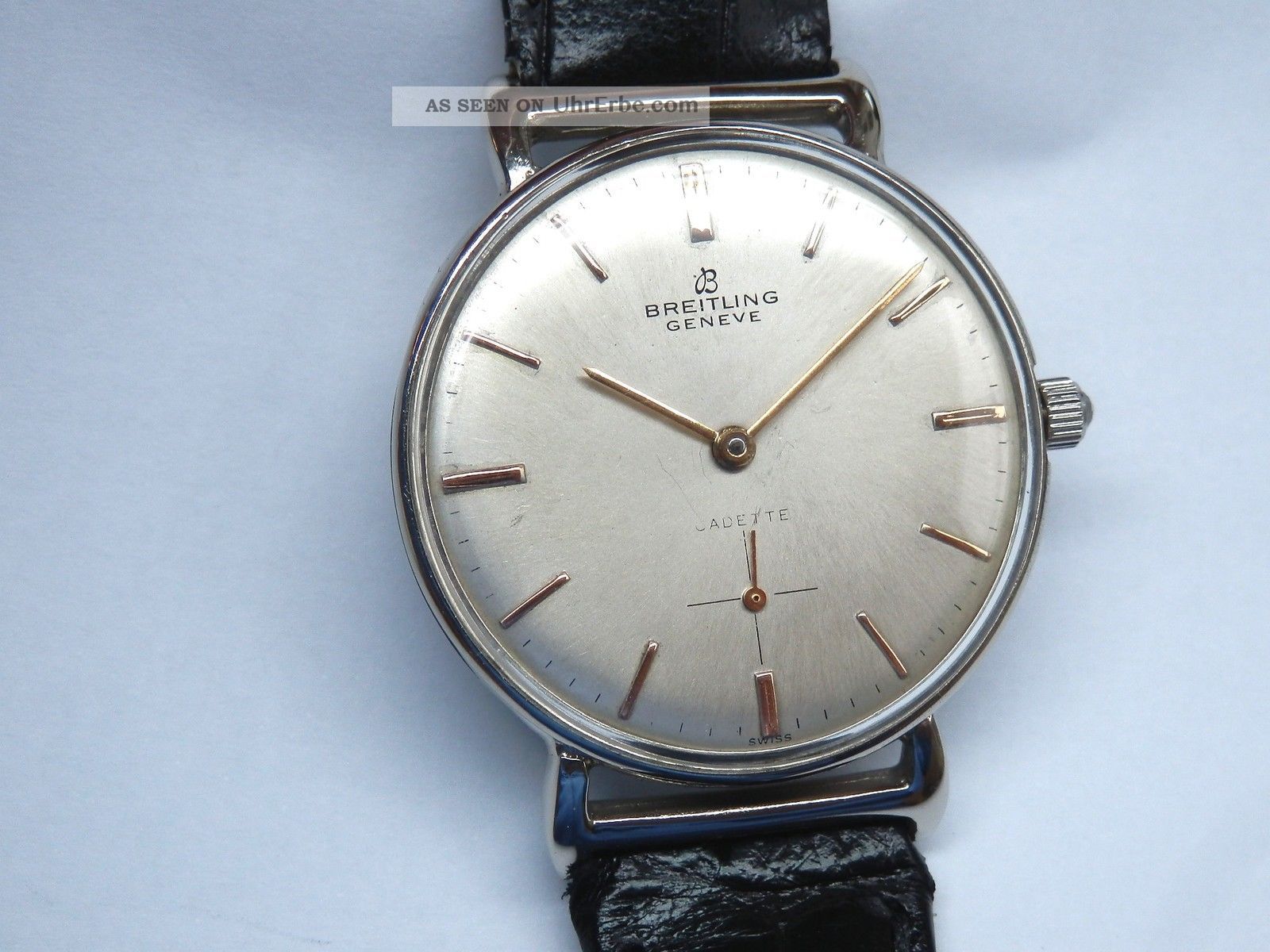 Vintage Breitling Cadette Chronometer.  Landeron 523 Armbanduhren Bild