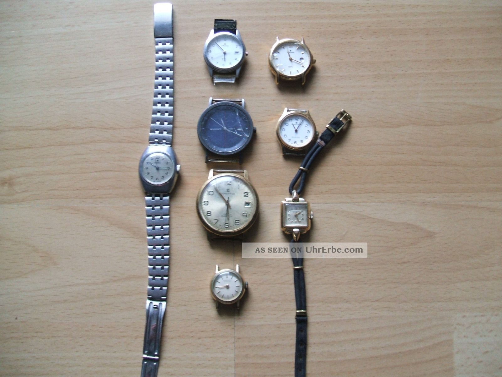 Armbanduhr Konvolut 8 Stück Verschiedene Defekte Junghans Bastleruhr Sammlung Armbanduhren Bild