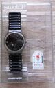 Gk 165 Swatch Flake 1993 Flexarmband Schwarz Voll Funktionsfähig Armbanduhren Bild 5