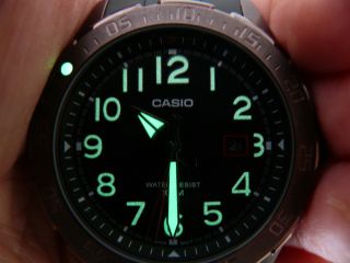 Casio 2784 Mtd - 1073 Herren Flieger Scuba Armbanduhr 10 Atm Wr Watch Bild