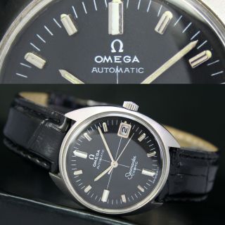 Anno 1970er Omega Seamaster Cosmic Automatik Datum Stahl Unisex/ Damen Uhr Watch Bild