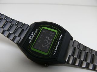 Casio B - 640w 3294 Anthrazit Led Herren Armbanduhr Watch Display Flasher Bild