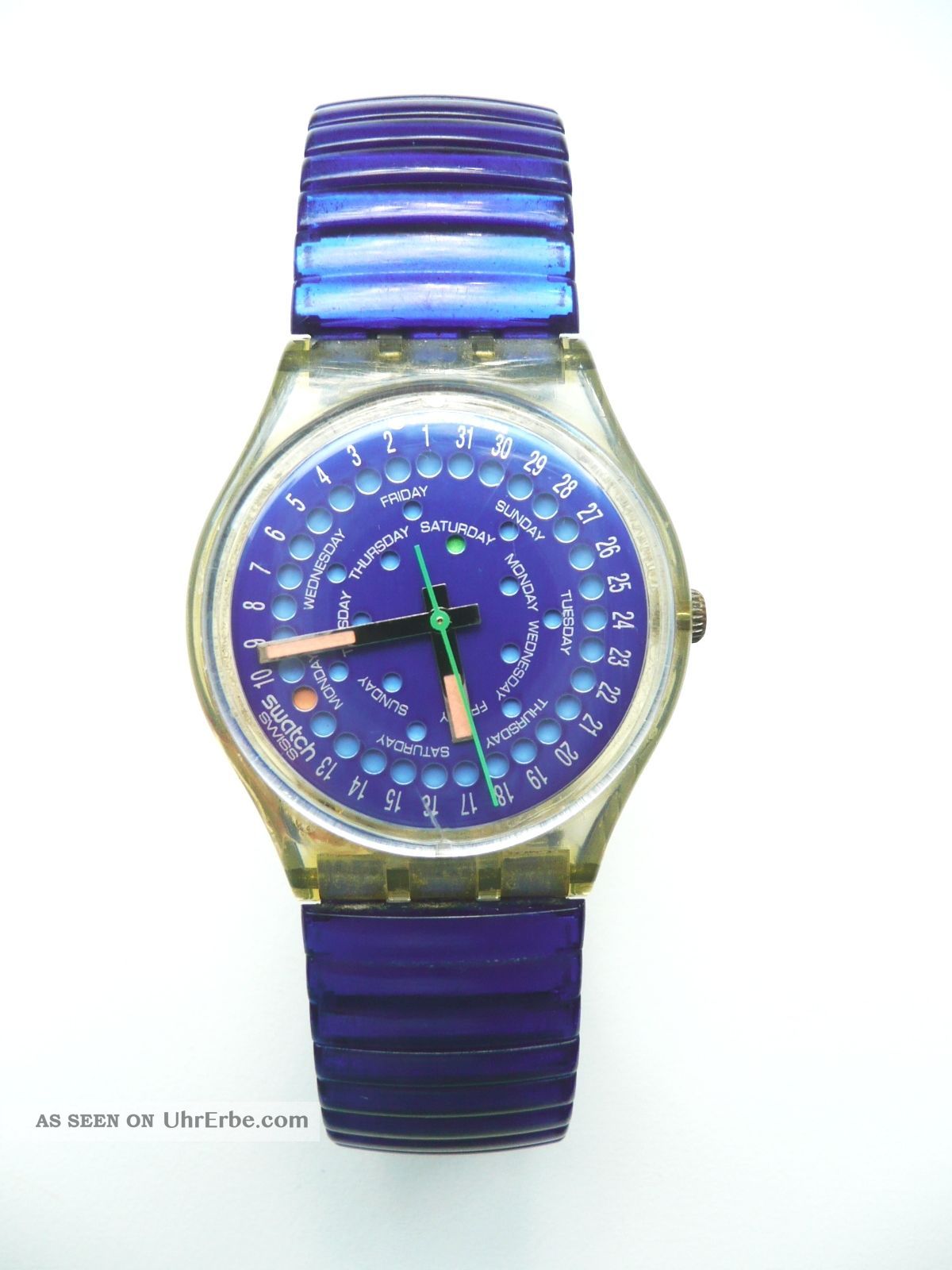 Gk708 709 Swatch Gent Damenuhr Herrenuhr Drop 1993 Sehr Ausgefallen Armbanduhren Bild