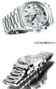 Emporio Armani Ar0350 Herren Uhr Edelstahl Silber Uvp 359,  - Box Armbanduhren Bild 2
