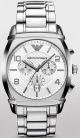 Emporio Armani Ar0350 Herren Uhr Edelstahl Silber Uvp 359,  - Box Armbanduhren Bild 7