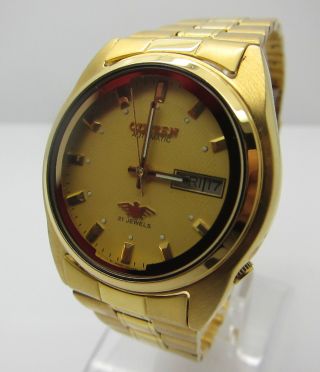 Rose Gold 22k Citizen Handaufzug Herrenuhr Japanische Uhr Bild