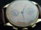 Vintage Chronographe Suisse Im 18kt Gold Mit Venus 170 Armbanduhren Bild 1