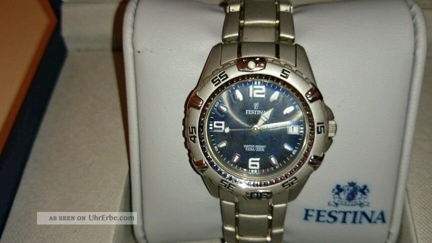 Festina Herrenuhr,  Silber Matt,  Weihnachtsgeschenk Armbanduhren Bild