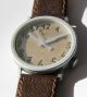 Akto Design J - C Mareshal Schicke Quartz Armbanduhr Neuwertiges Braunes Echtleder Armbanduhren Bild 1