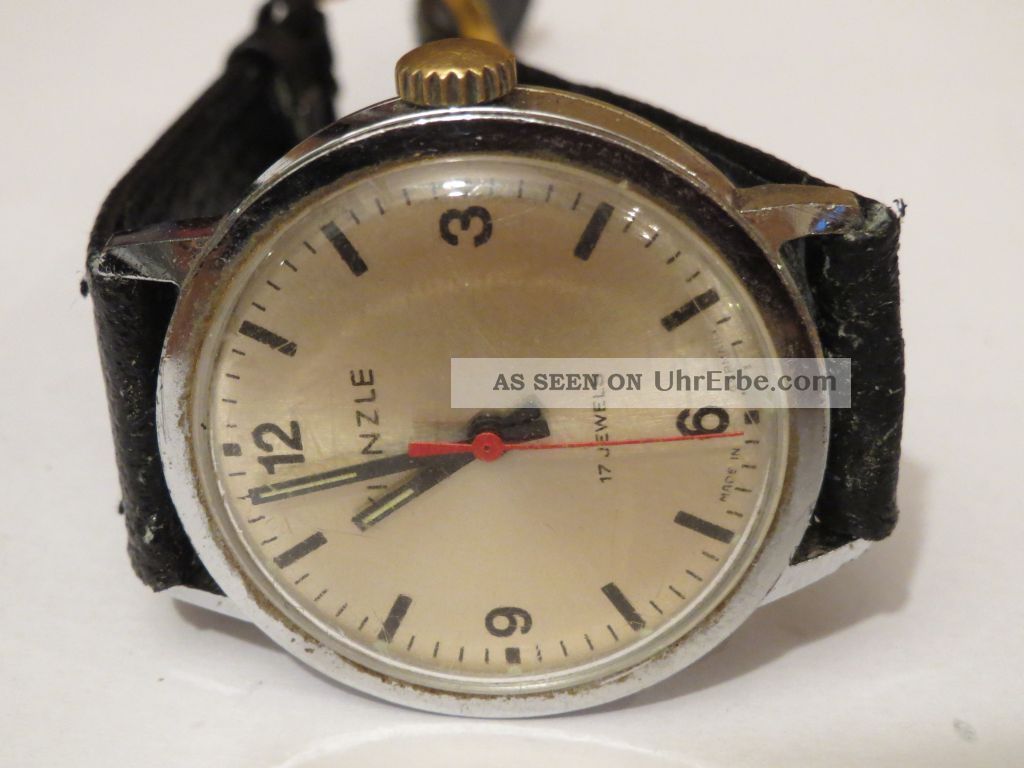 Kienzle Herrenuhr Handaufzug Rote Sekunde 70er Jahre Klassiker Weihnachten Schön Armbanduhren Bild