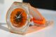Swatch Orange Instantaneous Fresh Sujk102 Poppige Armbanduhr Gummi Rar Ovp Armbanduhren Bild 1