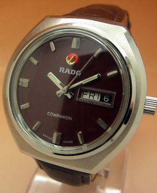 Rado Companion Glasboden Mechanische Uhr 25 Jewels Datum & Tag Lumi Zeiger Bild