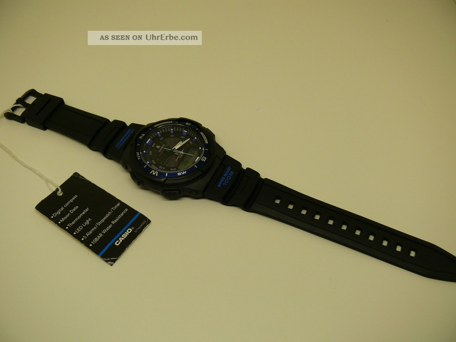 Casio Sgw - 500h 5269 Kompass Mondphasen Thermometer Herren Armbanduhr
