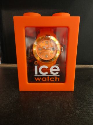 Ice Watch Cs.  Oe.  B.  S.  09 Kunststoff Armband Herren Uhr Damen Big Model Orange Bild
