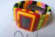 Armband Uhr,  1 Lego Männchen Regenbogen Multicolor Watch Silikon Alarm Datum Tag Armbanduhren Bild 2