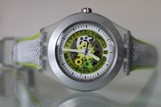 Swatch Automatik Uhr Svdk4002 Irony Citrime Sportlich Neonstyle - Look Unisex Bild