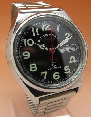 West End Watch Sowar Prima Mechanische Automatik Uhr Tages - Und Datumanzeige Bild