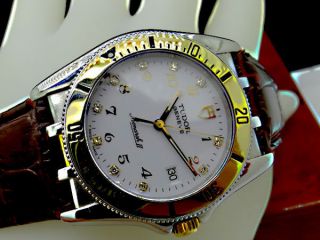 Bildschöne Tudor Geneve Diamond Herren Armbanduhr In Stahl/gold Bild