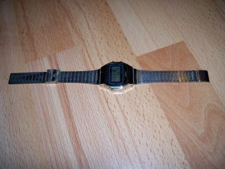 Schöne Casio Alarm Chronograph 70er - 80er Jahre Edelstahl Armbanduhr Bild