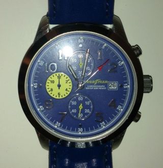 Goodyear Chronograph Armbanduhr (watch) - Lederarmband | Stainless Steel Gehäuse Bild