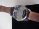 Emporio Armani Ar0310 Uhr Echt Leder Quarz Farbe Gold Braun Armbanduhr Herren Armbanduhren Bild 5