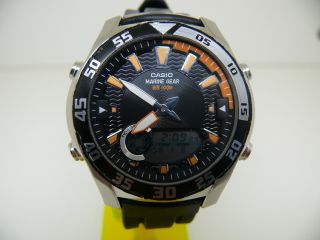 Casio 3796 Amw - 710 Marine Gear Mondphasen Gezeitengrafik Herren Armbanduhr Watch Bild