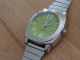 Uhr Damen Quarz Silber - Grün Läuft Einwandfrei Armbanduhren Bild 1