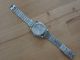 Uhr Damen Quarz Silber - Grün Läuft Einwandfrei Armbanduhren Bild 3