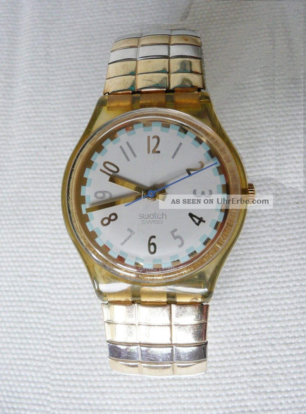 Gk150 Swatch Gent Cool Fred 1993 Voll Funktionsfähig Armbanduhren Bild
