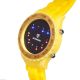 Detomaso Spacy Timeline Unisex Armbanduhr Gelb Schwarz Silikon Binär Led Armbanduhren Bild 1