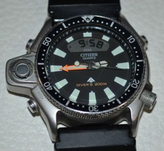 Citizen Diver ' S 200m Herren Armbanduhr Gn - 4 - S Edelstahl Taucheruhr /quarz Watch Bild