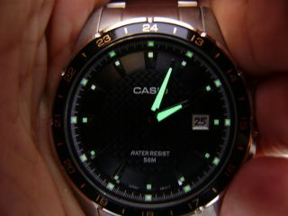 Casio 5058 Mtp - 1290 Herren Flieger Uhr Armbanduhr 5 Atm Wr Watch Bild