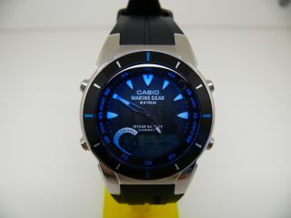 Casio 3796 Mrp - 700 Marine Gear Mondphasen Gezeitengrafik Herren Armbanduhr Watch Bild