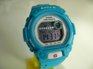 Casio Baby - G 3265 Blx - 102 Digital Damen Jugend Armbanduhr Mondphase Türkis Bild