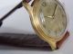 Herrenuhr Gub Glashütte Handaufzug,  Kal.  60 Läuft,  Vergoldet,  Glas,  Vintage Armbanduhren Bild 3