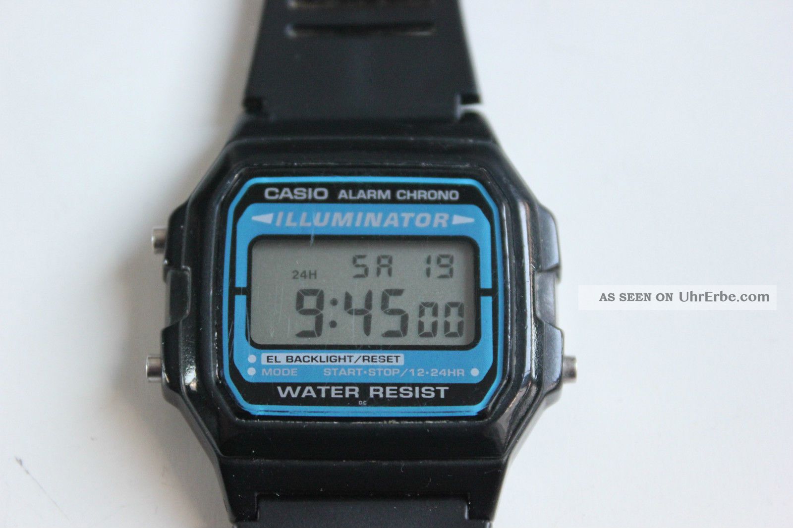 Casio Uhr Chrono Armbanduhr Retro Classic 80 80s 80er Blau Schwarz