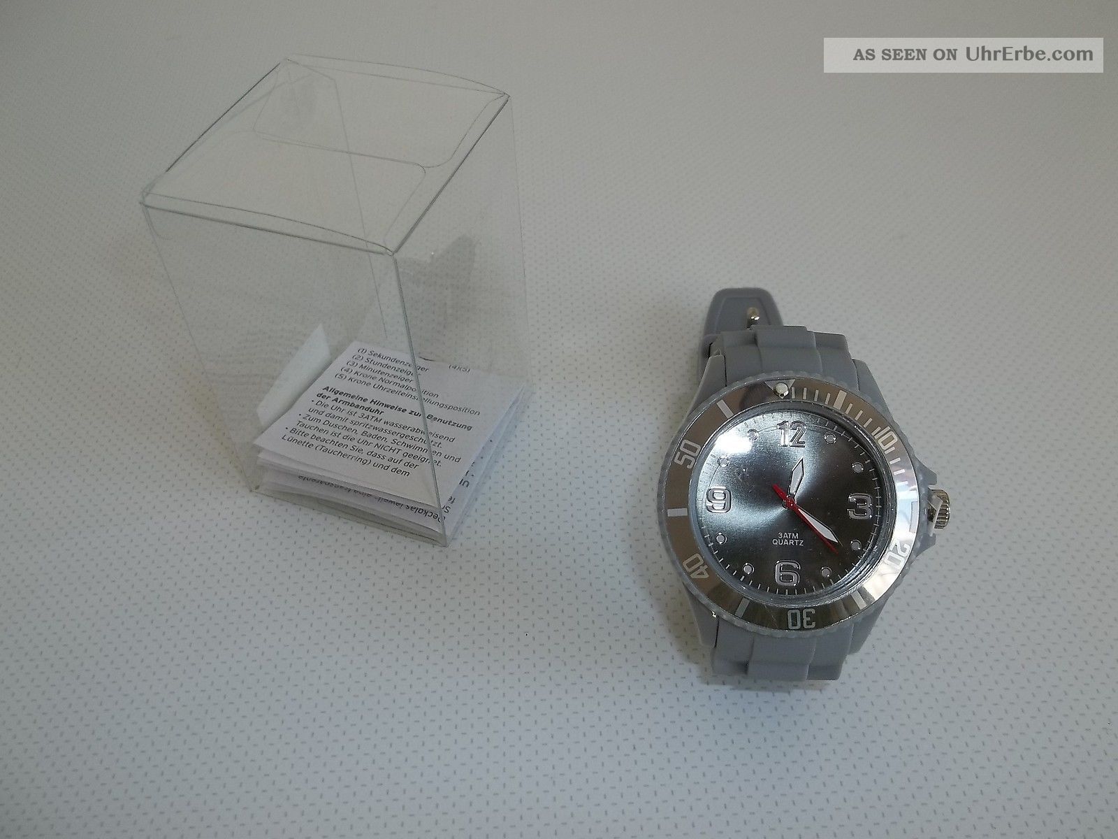 Quarzuhr Seiko Pc 21 Silicon Uhr Neon Grau Inkl.  Batterie Ovp Armbanduhren Bild
